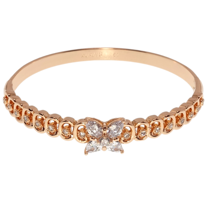 Браслет Xuping Позолота РВ Інкрустація цирконієм ø 6см фото №3