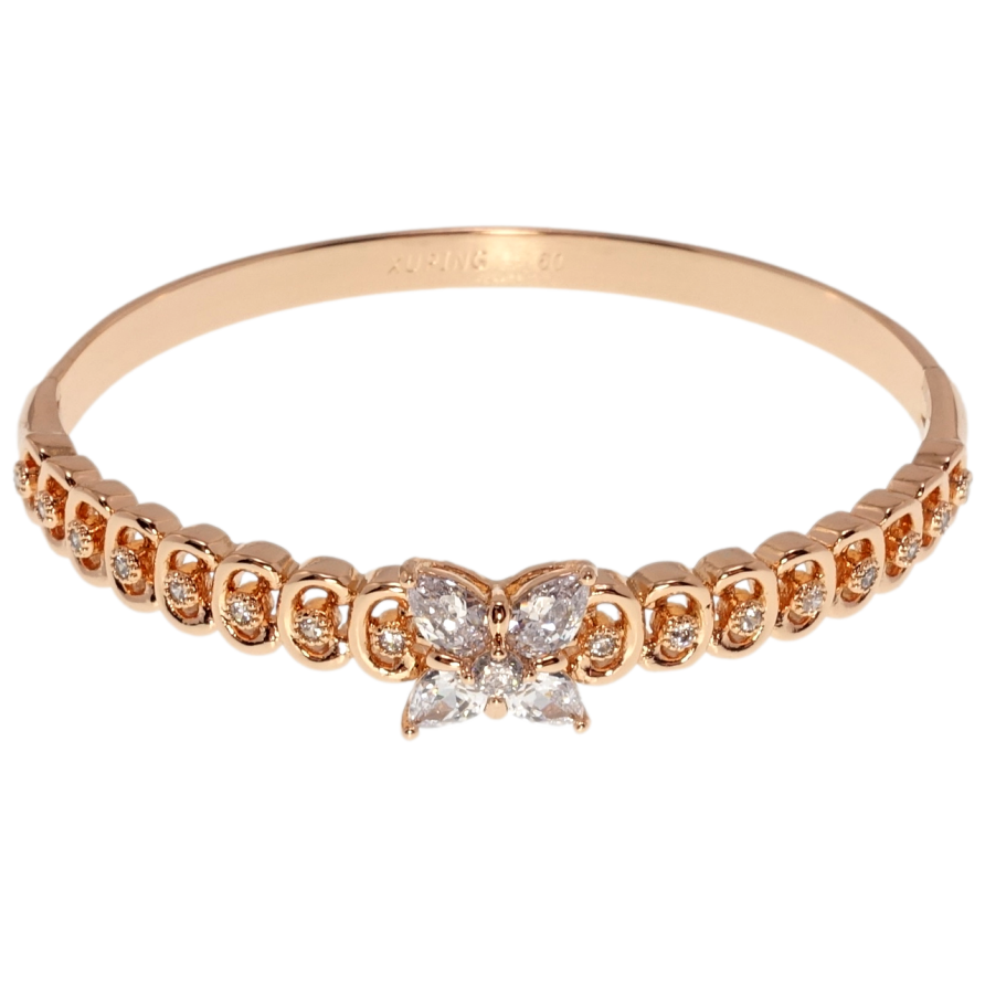 Браслет Xuping Позолота РВ Інкрустація цирконієм ø 6см фото №1