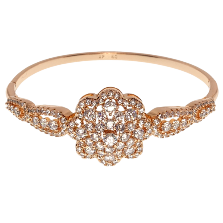 Браслет Xuping Позолота РВ Квітка інкрустація цирконієм ø 6см фото №17