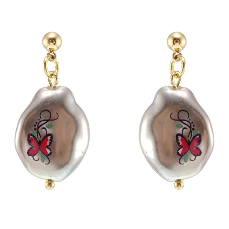 Сережки Xuping QQMM Позолота 14K пусети Підвіски із пластику з візерунком фото №23