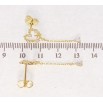 Сережки Xuping QQMM Позолота 14K пусети Сердечки фото №2