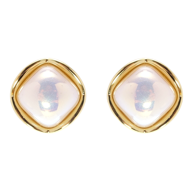 Серьги Xuping QQMM Позолота 14K пусеты Фигурные с жемчужными вставками фото №1