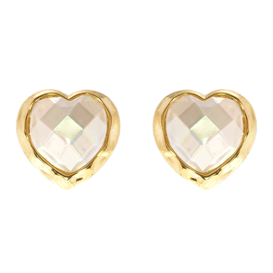 Сережки Xuping QQMM Позолота 14K пусети Сердечки з перламутровими вставками фото №1