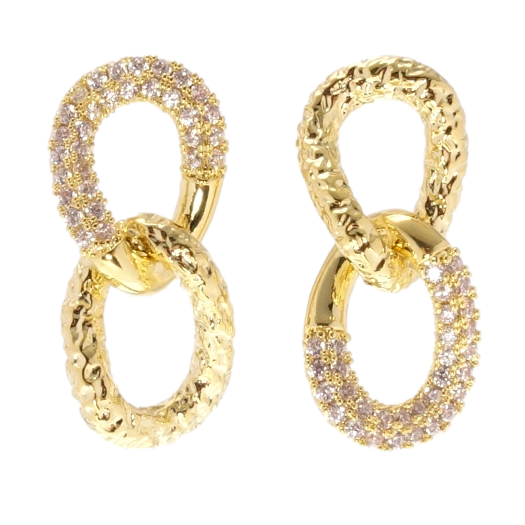 Сережки Xuping QQMM Позолота 14K пусети Інкрустація цирконієм фото №21