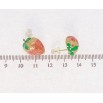 Сережки Xuping QQMM Позолота 14K пусети Ягідки з емаллю фото №2