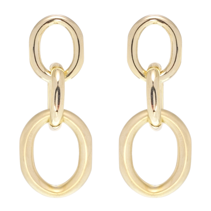 Сережки Xuping QQMM Позолота 14K пусети Ланцюжок фото №8