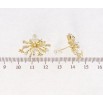 Сережки Xuping QQMM Позолота 14K пусети Феєрверки фото №2