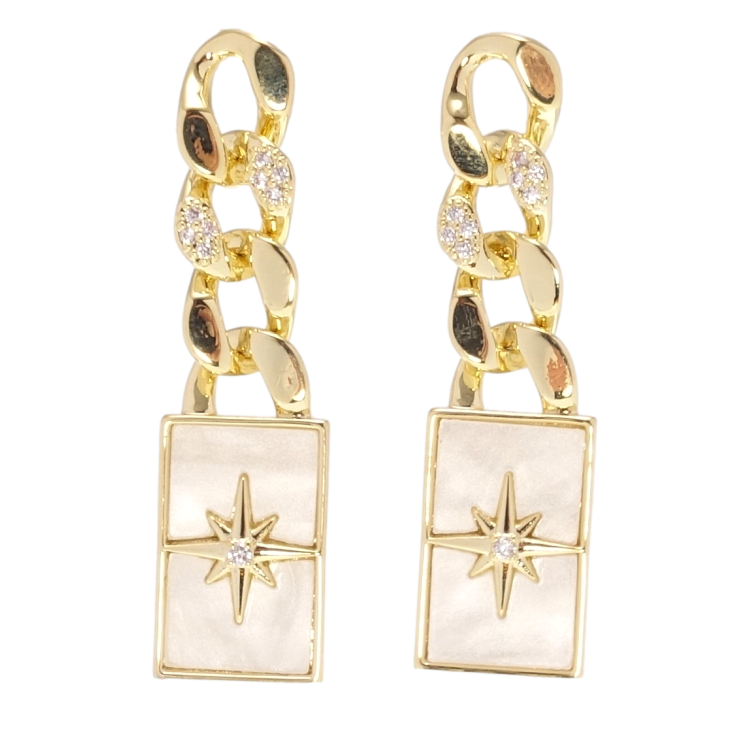 Сережки Xuping QQMM Позолота 14K пусети Декоративні підвіски з перламутровими вставками фото №11