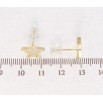 Сережки Xuping QQMM Позолота 14K пусети Зірки з перламутровими вставками фото №2