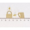 Сережки Xuping QQMM Позолота 14K пусети Сумочки фото №2
