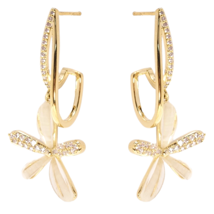 Сережки Xuping QQMM Позолота 14K пусети Квіточки фото №24