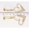 Сережки Xuping QQMM Позолота 14K пусети Сердечки фото №2