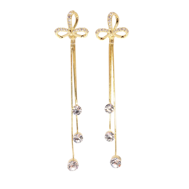 Сережки Xuping QQMM Позолота 14K пусети Декоративні підвіски фото №25