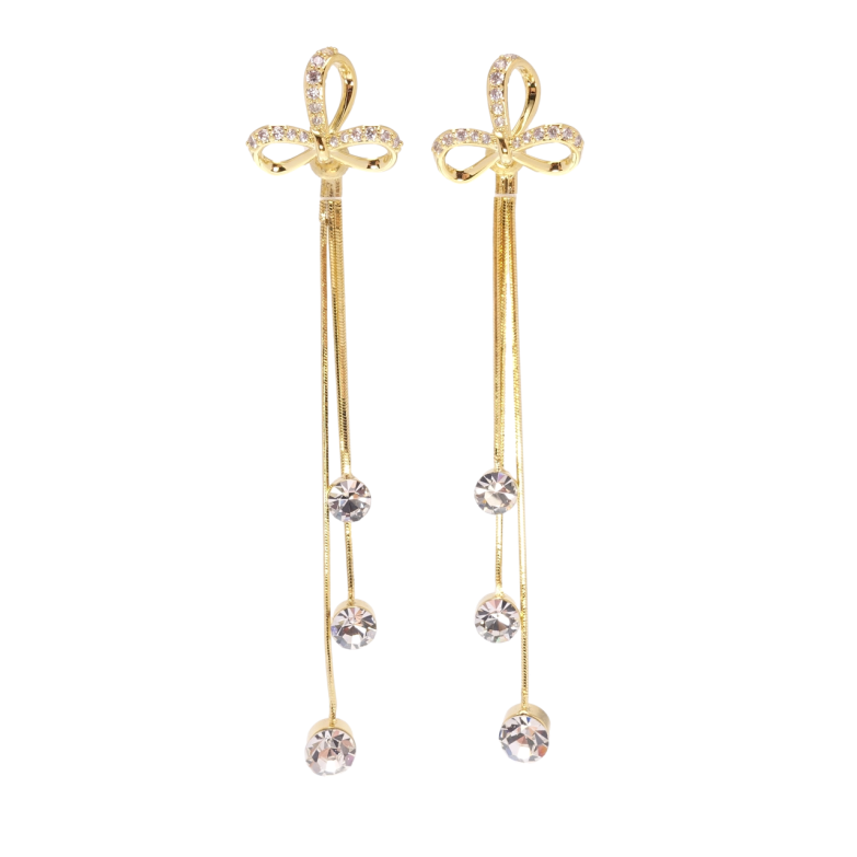 Сережки Xuping QQMM Позолота 14K пусети Декоративні підвіски фото №1