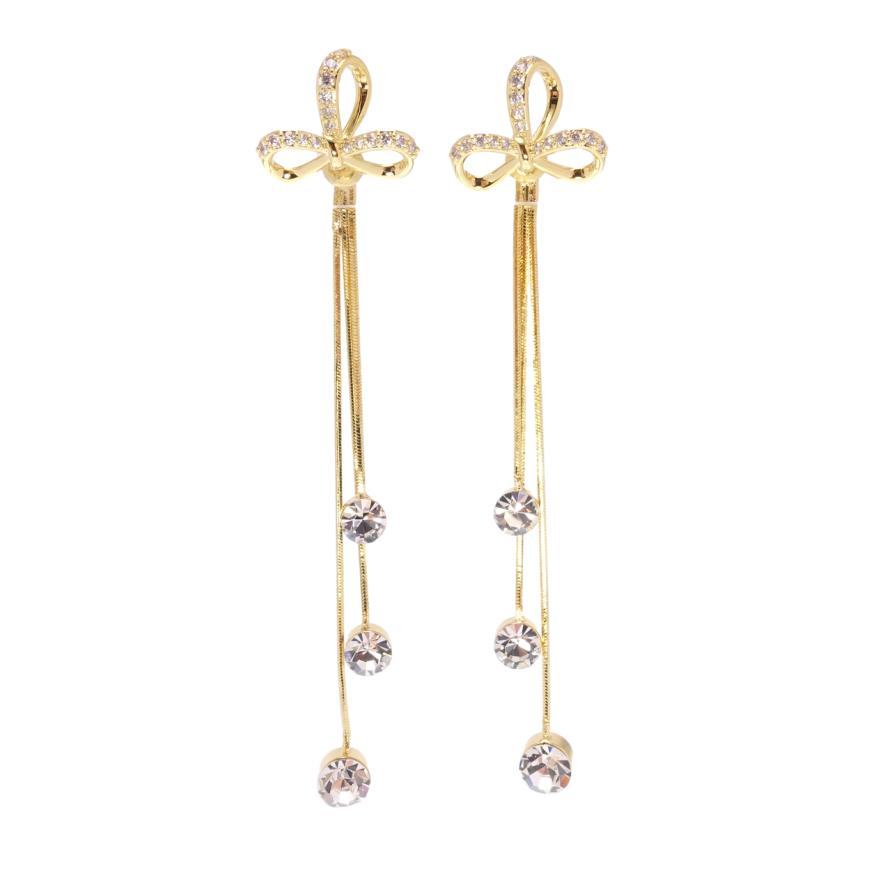 Сережки Xuping QQMM Позолота 14K пусети Декоративні підвіски фото №1