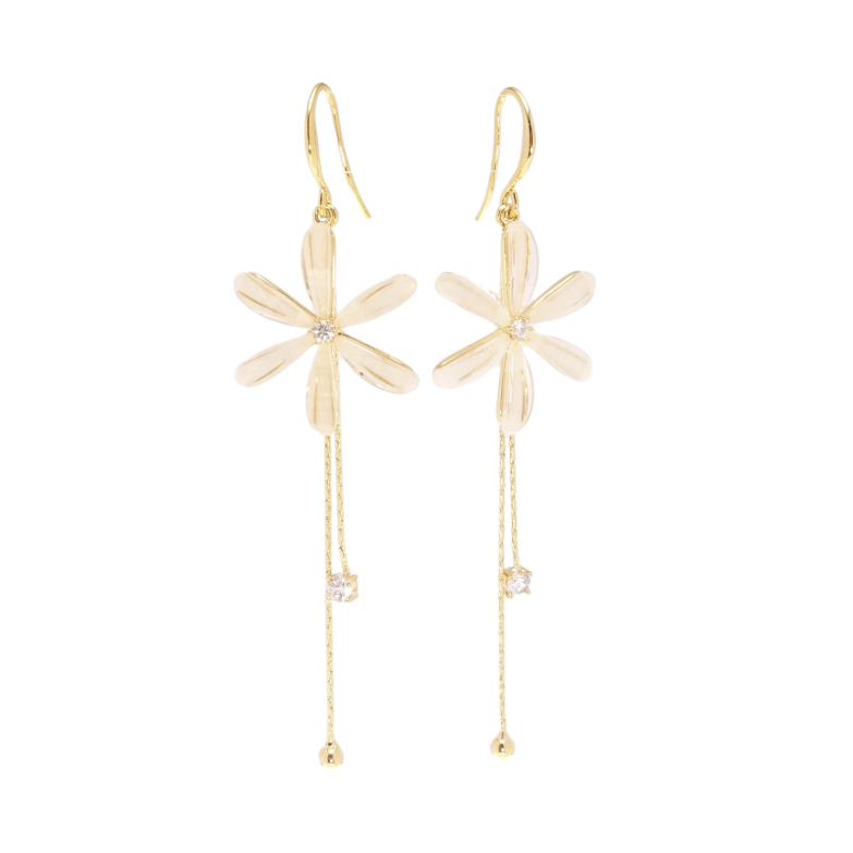 Серьги Xuping QQMM Позолота 14K французский замок Цветочки фото №1