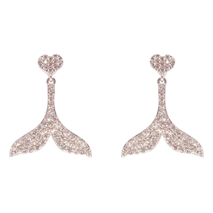 Серьги Xuping QQMM Родий пусеты Подвески инкрустация цирконием фото №14