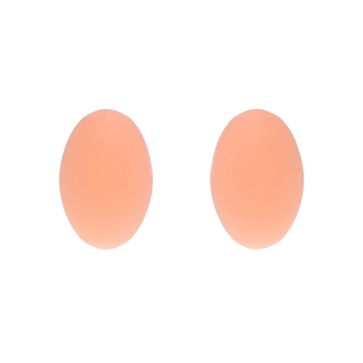 Серьги Xuping QQMM Родий пусеты Овальные с покрытием Soft-touch фото №15