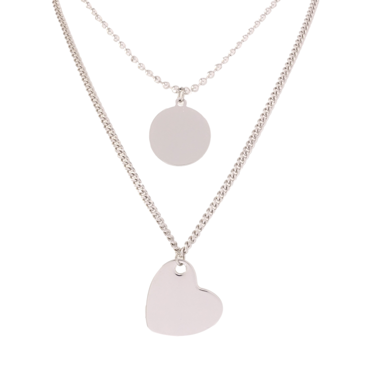 Підвіски на ланцюжках Xuping QQMM Родій Серце з колом довжина 42-47,5мм х 2мм фото №14