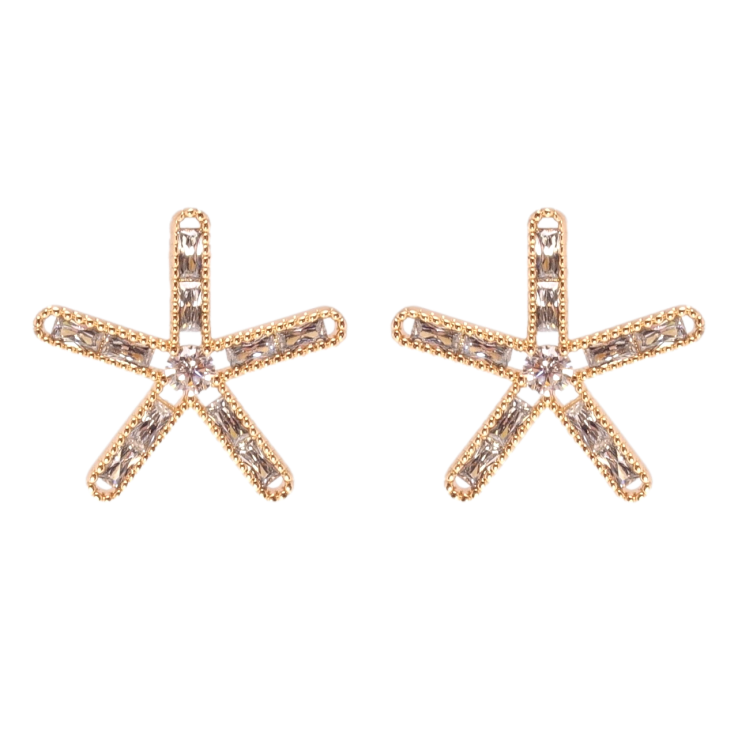 Серьги Xuping QQMM Позолота 18K пусеты Инкрустация цирконием фото №11