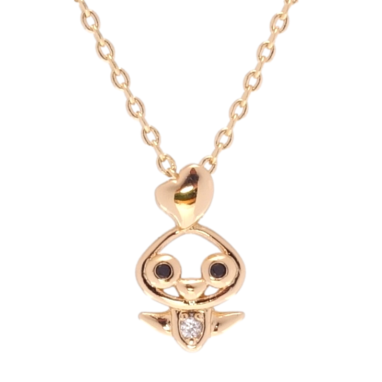 Кулон на ланцюжку Xuping QQMM Позолота 18K Пташка довжина 46,5-49,5мм х 1мм фото №2