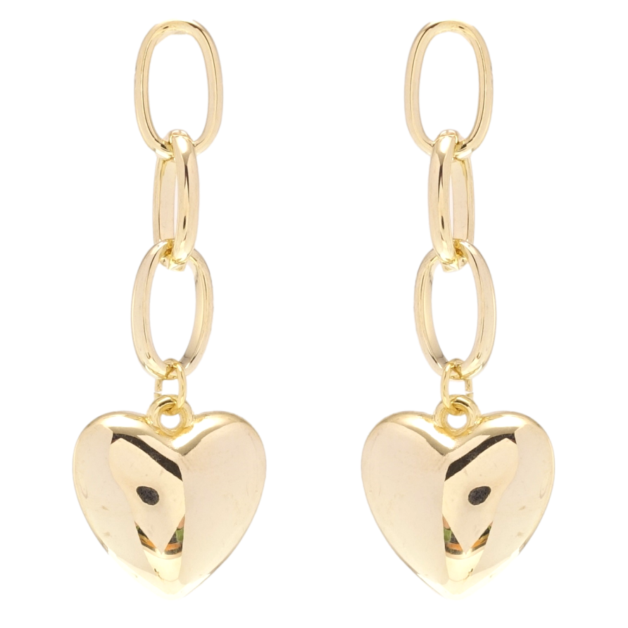 Сережки Xuping JEAN GOUJON Позолота 14K пусети Сердечки фото №1