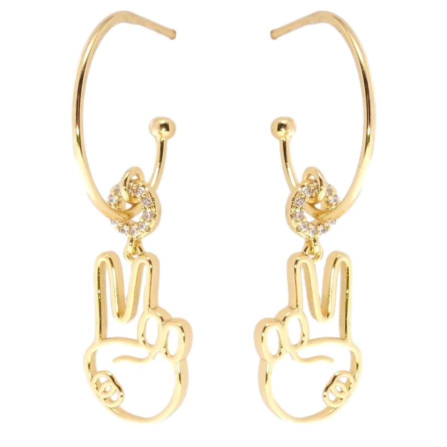 Сережки Xuping JEAN GOUJON Позолота 14K пусети Світ фото №1