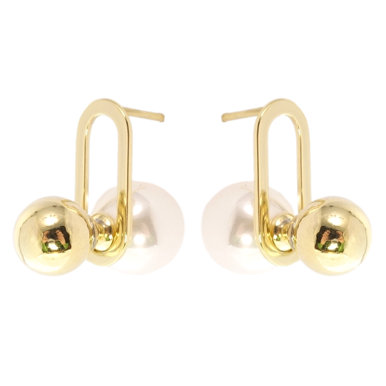 Сережки Xuping JEAN GOUJON Позолота 14K пусети Кульки фото №7