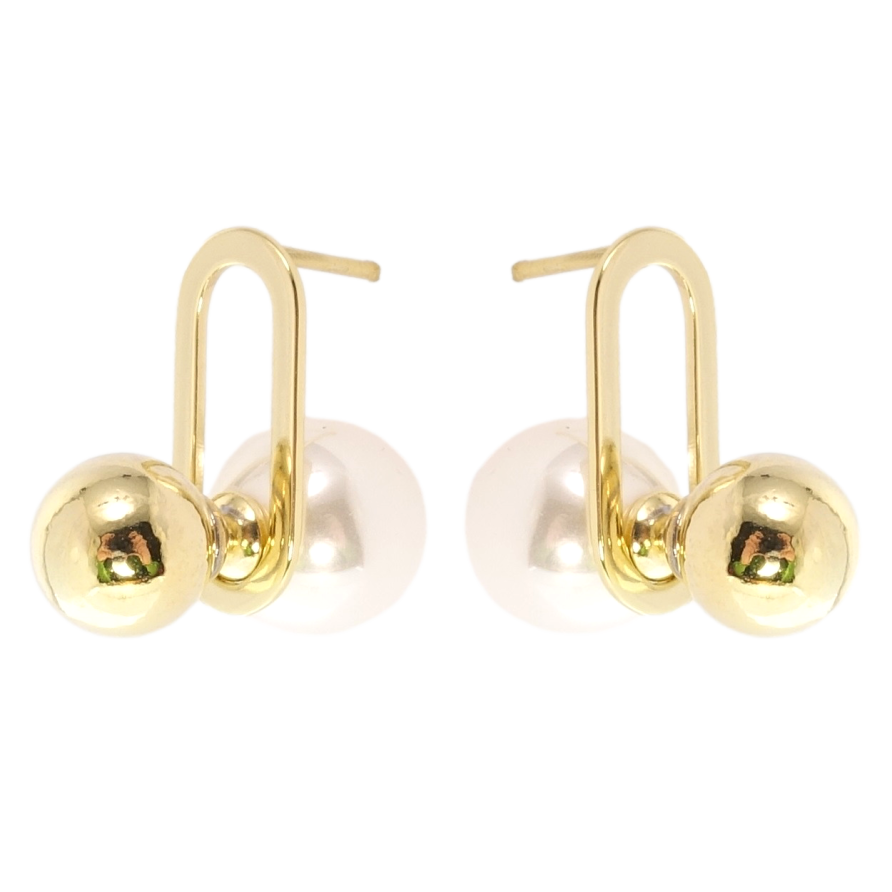 Сережки Xuping JEAN GOUJON Позолота 14K пусети Кульки фото №1