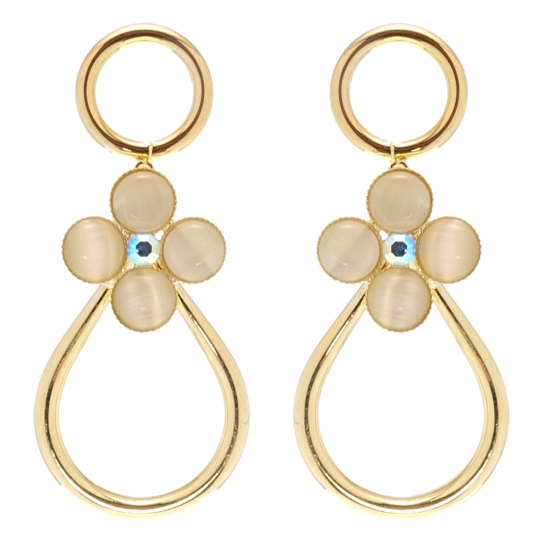 Сережки Xuping JEAN GOUJON Позолота 14K пусети Підвіски з квіточками фото №9