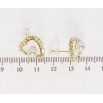 Сережки Xuping JEAN GOUJON Позолота 14K пусети Сердечки з перлами та фото №2