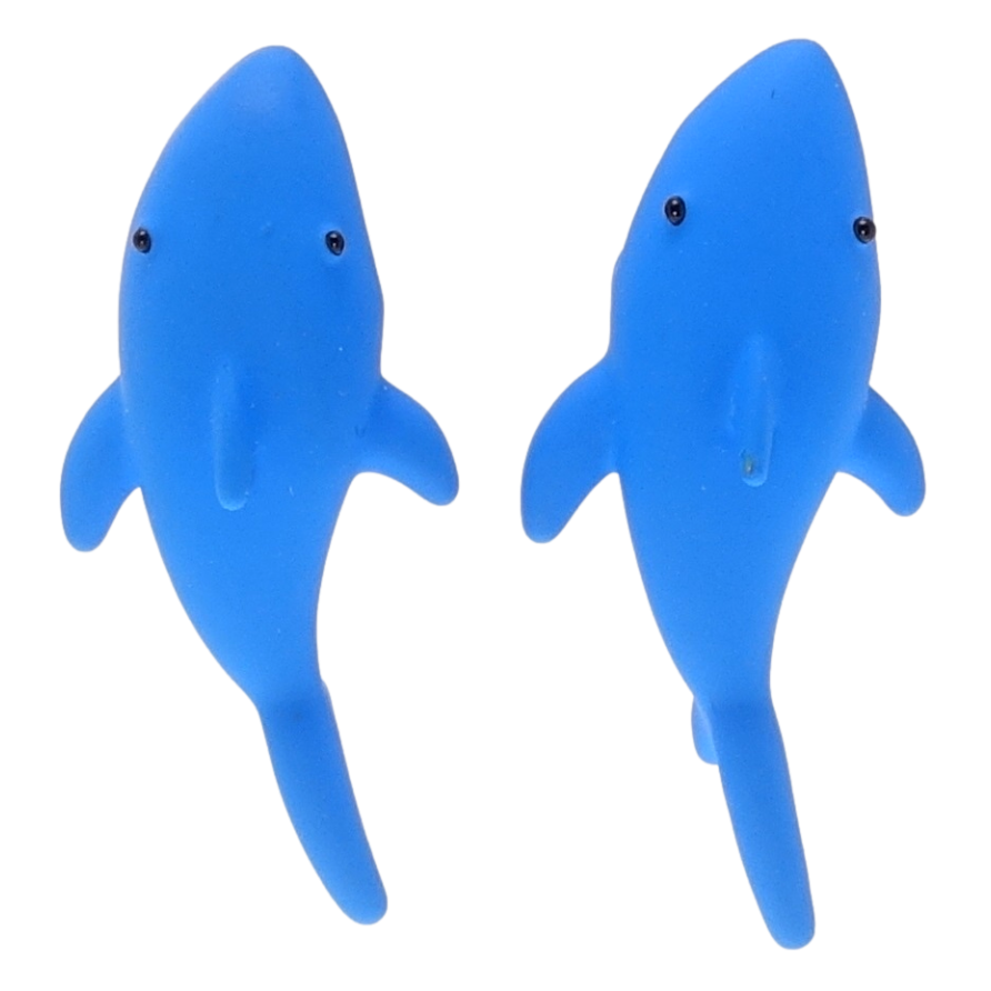 Серьги Xuping JEAN GOUJON Позолота 14K пусеты Акулы покрытие Soft-touch на одну фото №1