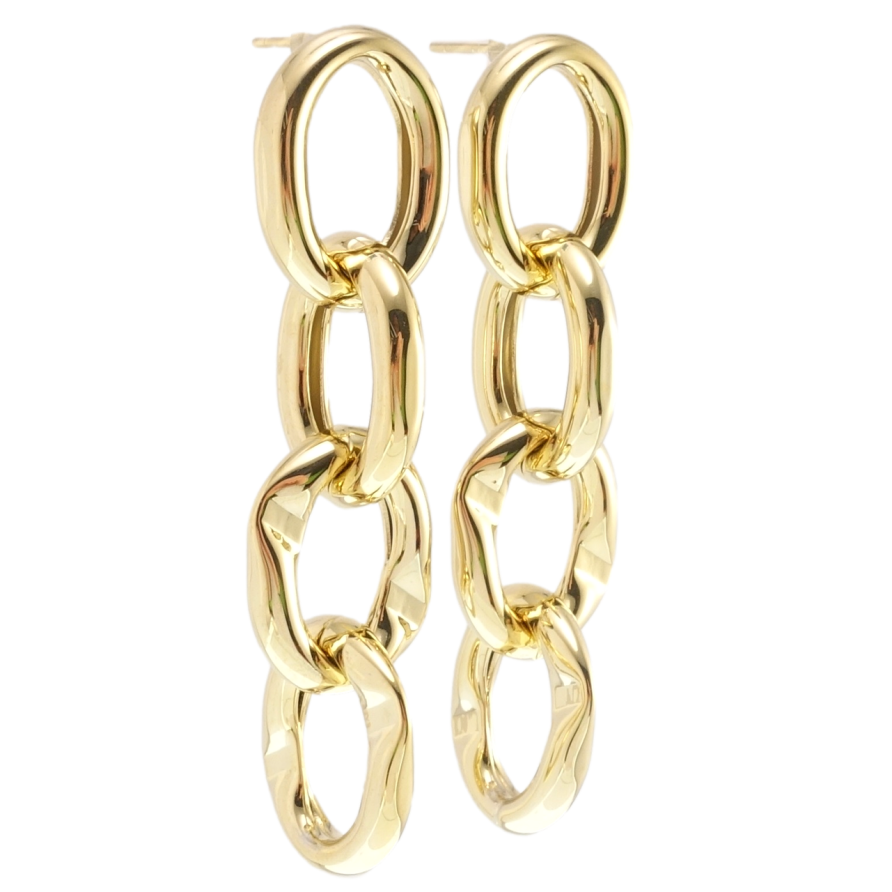 Сережки Xuping JEAN GOUJON Позолота 14K пусети Ланцюжок фото №1