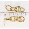 Сережки Xuping JEAN GOUJON Позолота 14K пусети Ланцюжок фото №3