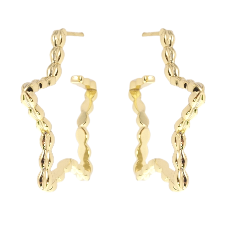 Сережки Xuping JEAN GOUJON Позолота 14K пусети Зірки фото №9