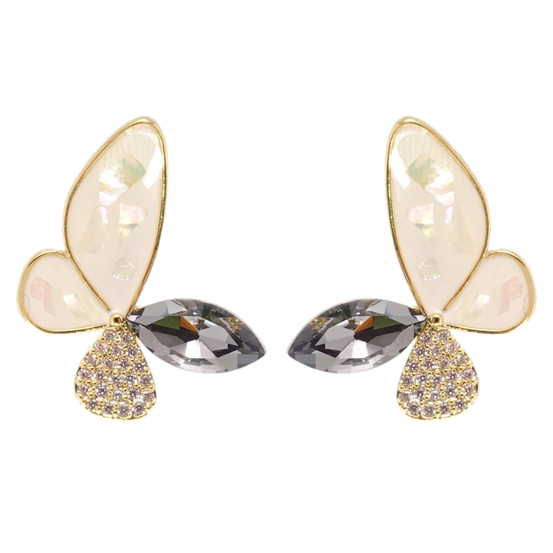 Сережки Xuping JEAN GOUJON Позолота 14K пусети Метелики фото №1