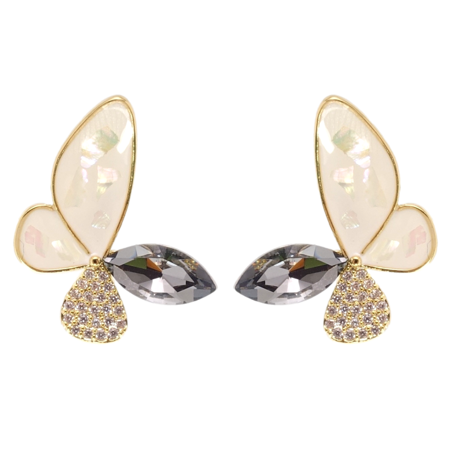 Сережки Xuping JEAN GOUJON Позолота 14K пусети Метелики фото №1