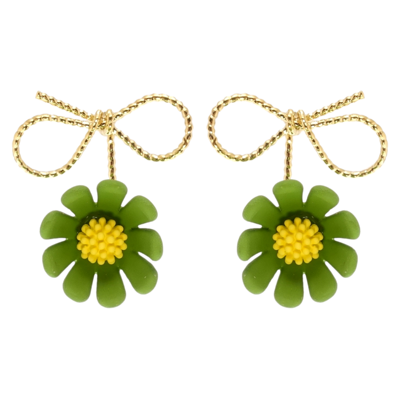 Сережки Xuping JEAN GOUJON Позолота 14K пусети Квіточки покриття Soft-touch фото №1