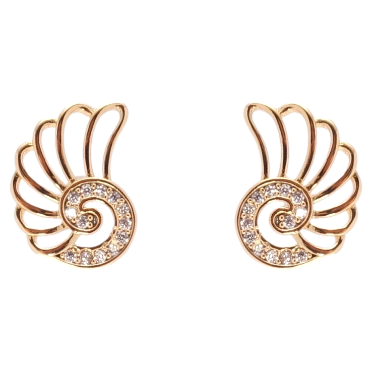 Серьги Xuping JEAN GOUJON Позолота 18K пусеты Ракушки фото №20