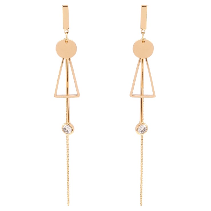 Серьги Xuping JEAN GOUJON Позолота 18K пусеты Фигурные подвески фото №19