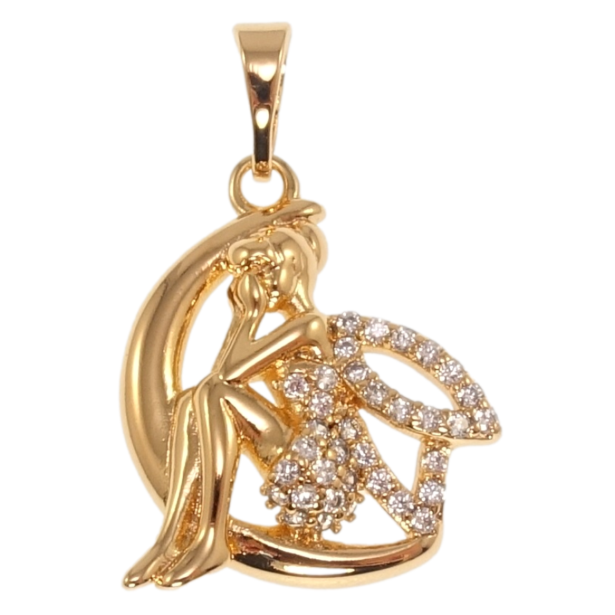 Кулон Xuping Позолота 18K Фея для цепочки до 5мм фото №1