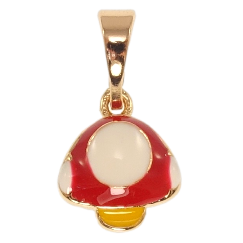 Кулон детский Xuping Позолота 18K Мухомор для цепочки до 5мм фото №1