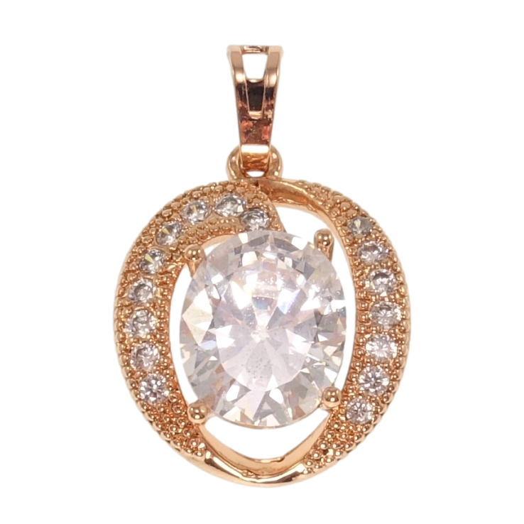 Кулон Xuping Позолота РВ Вставка фіаніт в обрамленні цирконію для ланцюжка до 5мм фото №6