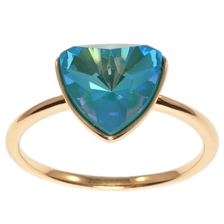 Кольцо Xuping цвет 18K с кристаллами Swarovski Кристалл Laguna Delite фото №1 Кольцо Xuping цвет 18K с кристаллами Swarovski Кристалл Laguna Delite фото №1