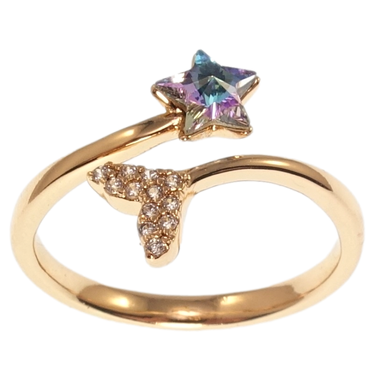 Каблучка Xuping колір 18K із кристалами Swarovski Кристальна зірка Paradise Shine фото №9 Каблучка Xuping колір 18K із кристалами Swarovski Кристальна зірка Paradise Shine фото №9