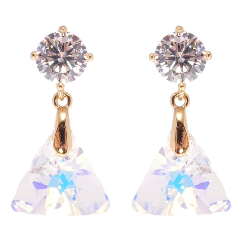 Серьги Xuping цвет 18K с кристаллами Swarovski пусеты "Подвески с кристаллом Shimmer" фото №1 Серьги Xuping цвет 18K с кристаллами Swarovski пусеты "Подвески с кристаллом Shimmer" фото №1