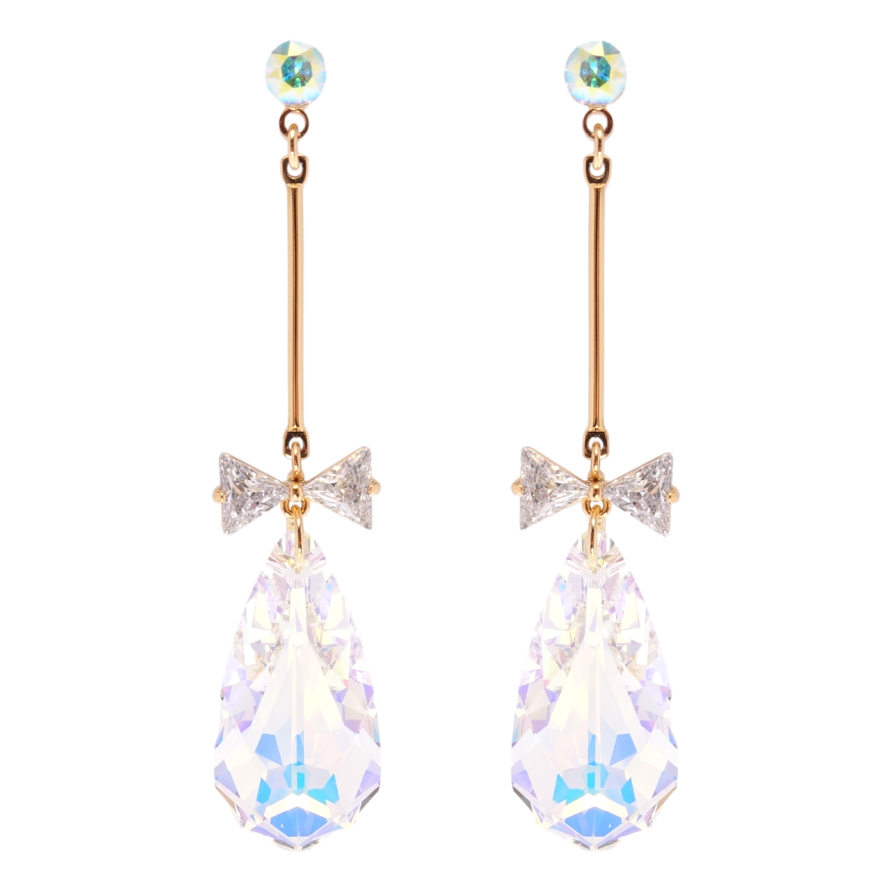 Серьги Xuping цвет 18K с кристаллами Swarovski пусеты Подвески с кристаллами Shimmer фото №1