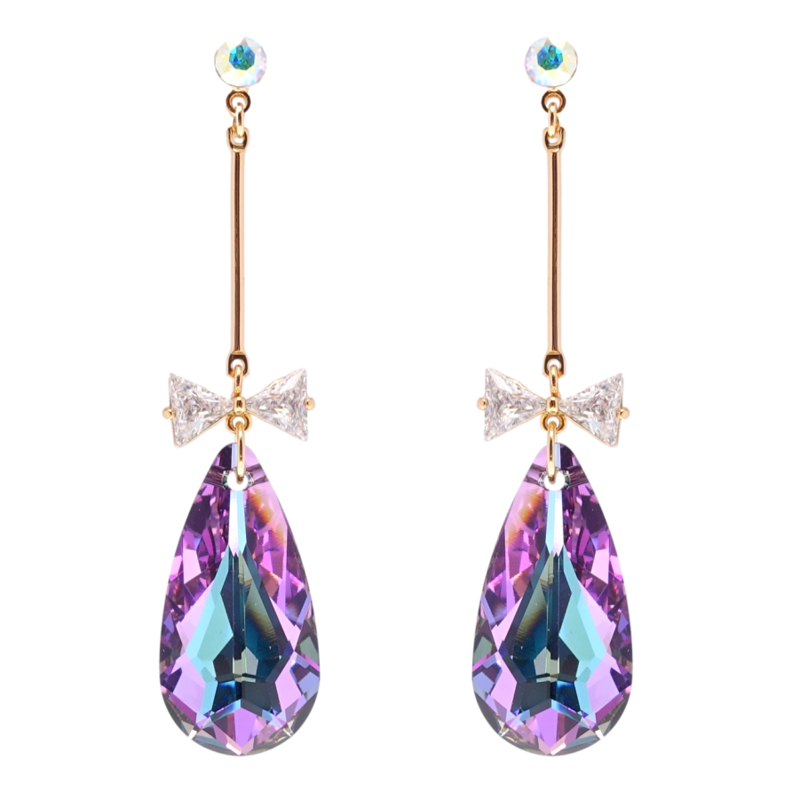 Серьги Xuping цвет 18K с кристаллами Swarovski пусеты Подвески с кристаллами Paradise Shine фото №1