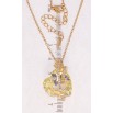 Кулон Xuping 18K с кр-ми Swarovski на цепочке Кристальное сердце Sunshine Delite длина 40-45см х 2мм фото №2