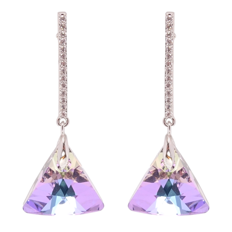 Сережки Xuping колір Родій з кристалами Swarovski пусети Підвіски з кристалами Paradise Shine фото №17